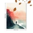 thumbnail image 3 of Qisvanset 12x16 Inch Sea Green Love Jesus Canvas Wall Art, Minimalist Coastal Bible Verse Faith Home Poster, 3 of 8