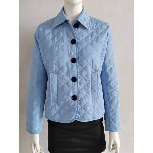 Deseo abrigo multicolor popular moda temperamento solapa de un solo pecho ajustado cálido hilado de algodón