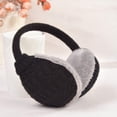 thumbnail image 3 of Orejeras de invierno ajustables de punto con pelo sintético para mujeres y hombres, 3 of 5