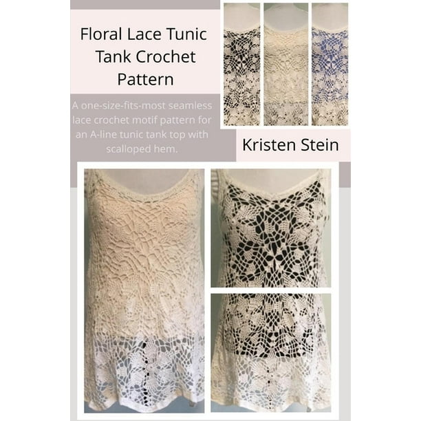 floral lace crochet top