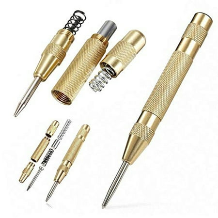 

Gold New 5‘‘ Automatic Center Pin Spring Loaded Marking Starting Hole Tool