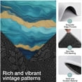 thumbnail image 3 of Teal Marble Gold Wave Pattern Kitchen Rugs Sets Of 3,Kitchen Runner Rugs Non Skid Washable,Decorative Kitchen Floor Mats for Kitchen,Sink,Laundry,17"x30"+ 17"x47" + 17"x59", 3 of 6