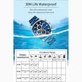 thumbnail image 4 of Resicozy Watches for Men Fashion Quartz Wristwatch Business Watches with Round Dial 2026 Blue, 4 of 6