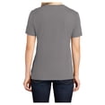 thumbnail image 2 of Yellow Rooster Women's Core Cotton V-Neck Tee Medium Grey XS, 2 of 6