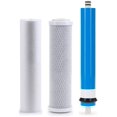 thumbnail image 1 of – 3 Pack Replacement Water Filter Set includes Sediment, Carbon Block Cartridges & 150 GPD Membrane Compatible with Hydro Logic Stealth RO150 Models – Removes Bad Taste – RO Replacement Kit, 1 of 5