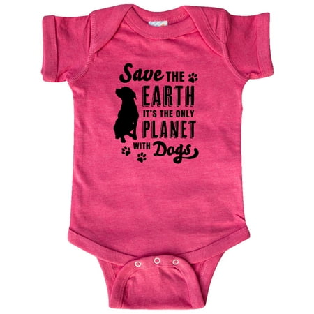 

Inktastic Save the Earth It s the Only Planet with Dogs with Pawprints Gift Baby Boy or Baby Girl Bodysuit