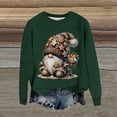 thumbnail image 2 of Christmas Sweaters for Women Novelty Funny 3D Xmas Print Long Sleeve Knitted Tops Holiday Casual Crew Neck Tunics, 2 of 4