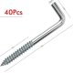 thumbnail image 2 of 40 Pcs L-hook Screws Square Hook Screws, 2 of 5