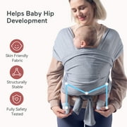 Momcozy Baby Wrap Carrier, Easy to Wear Infant Carrier Slings, Lightweight Adjustable Hands Free Baby Sling, for Newborn to Toddler 8-35 lbs