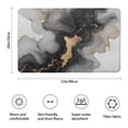 thumbnail image 3 of Black Gray Gold Marble Pattern Bathroom Rugs Mat,Non Slip Microfiber Bathroom Rug,Rubber Backing,Soft Bathroom Mats for Bathroom Floor,Tub and Shower,20x32in(50x80cm), 3 of 5