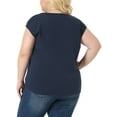 thumbnail image 3 of Agnes Orinda Plus Size Tops for Women Sleeveless V Neck Sequin Shoulder Tank, 3 of 5