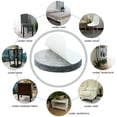 thumbnail image 4 of Uxcell 3/4" Self-stick Round Non-slip Felt Pads Cabinet Wardrobe Feet Floors Protect Grey 60 Pack, 4 of 7