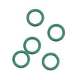 thumbnail image 1 of Anillos O de caucho de fluoruro, junta de sellado FKM para maquinaria de vehículos y plomería, verde, paquete de 5, 9mmx6mmx1.5mm, 1 of 3