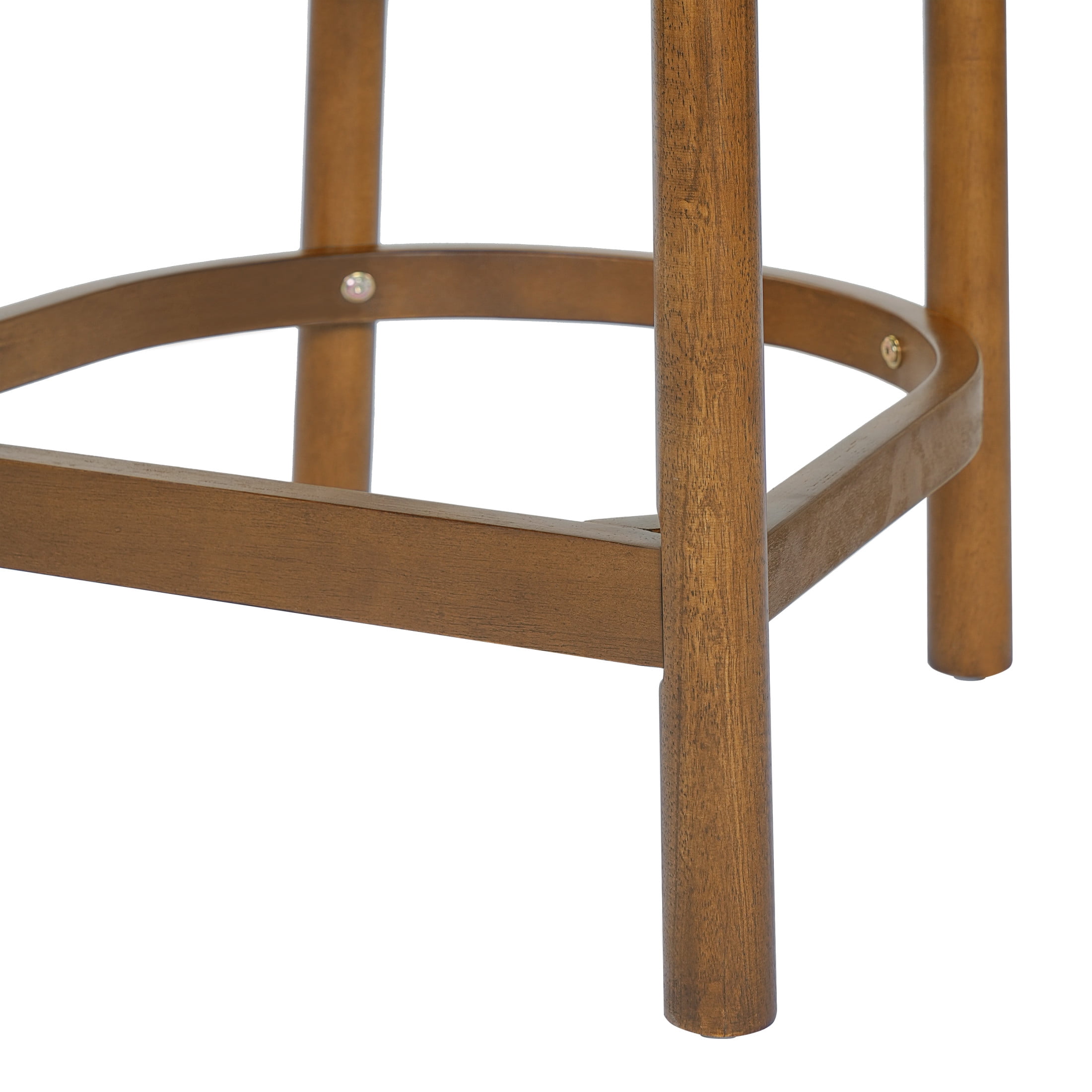 Christopher Knight Home Modern Counter Stools with Rope Back and PU Upholstered, Brown, Set of 2