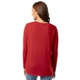 thumbnail image 3 of Valentine’s Women's Graphic T-Shirt with Long Sleeves, by Way to Celebrate, Sizes S-3XL, 3 of 6
