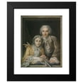 thumbnail image 2 of Charles-Antoine Coypel 12x14 Black Modern Framed Museum Art Print Titled - Portrait of Philippe Coypel and His Wife (1742), 2 of 5
