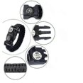 thumbnail image 3 of Survival Bracelet, Rescue Equipment Including Compass, 3m Umbrella Lanyard, Emergency Knife And Whistle(dark Green Camouflage), 3 of 3