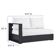 thumbnail image 6 of Tahoe 2-Piece Right-Facing Chaise Sectional Sofa Set in Gray White, 6 of 7