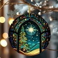 thumbnail image 4 of Decoraciones de Árbol de Navidad Decoración de Árbol 2D Decoración Colgante Redonda Decoraciones Colgantes de Navidad, 4 of 4