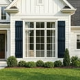 thumbnail image 6 of GVN Louver Shutters with Premium Board and Batten, Window Panel Shutters with Three Horizontal Rails and Easy Mount for Farmhouse, Home Office, Living Room, Bedroom, Blue(14"*59"), 6 of 7