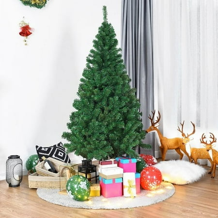ALPULON 6Ft Artificial PVC Christmas Tree Stand Indoor Outdoor Green