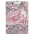 thumbnail image 2 of 12.5"x9" Pink Marble Texture Clipboards, Standard A4 Letter Size Nursing Clipboard with Low Profile Metal Clip Decorative Clip Board for Office Supplies,Gold, 2 of 7