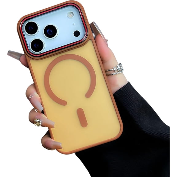 Skin Touch Double Color Magnetic Phone Case for iPhone, Compatible with (iPhone 14 Pro Max,Rose Gold)
