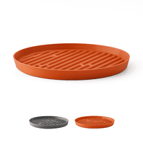 Bloem Maze 6" Diameter Resin Saucer Tray: Terra Cotta - Matte, Decorative, Indoor and Outdoor