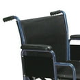 thumbnail image 2 of Drive Medical Bariatric Heavy Duty Transport Wheelchair with Swing Away Footrest, 20" Seat, Blue, 2 of 5