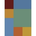 thumbnail image 2 of Grayscale 25x32 White Modern Wood Framed Museum Art Print Titled - Bright Blocks IX, 2 of 4