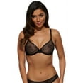 thumbnail image 2 of Women's Gossard 13001 Glossies Lace Sheer Bra (Mink 32C), 2 of 4