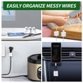 thumbnail image 4 of 12 Pack Magnetic Cable Clips, Self Adhesive Cord Organizer, Magnetic Wire Holder for Desk, Nightstand, Home & Office, Fits Most Phone Charger, USB, Type-C Cables, 4 of 9