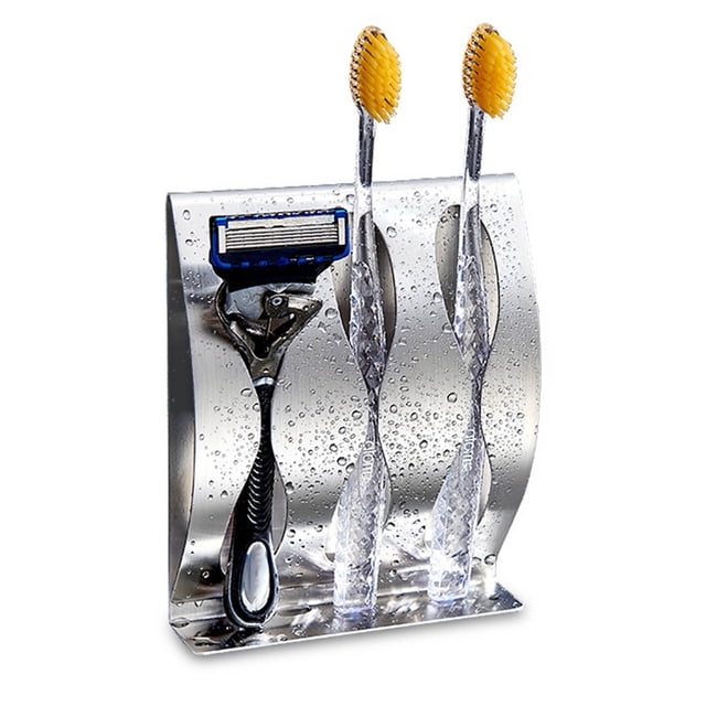 Soporte de Cepillo de Dientes, Estantería de Afeitar 3 Tragamonedas Decoración del Hogar para Baño