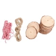 thumbnail image 1 of 30pcs Round Wooden Hanging Chips DIY Hanging Drawing Display Board Decors, 1 of 9