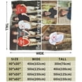 thumbnail image 4 of Sublimation Blanket Thick Sublimation Throw Blanket Heat Press Make My Own Blanket White Blank Blanket Custom Blanket Personalized Blanket Customized Blanket Customizable Blanket, 40"x30" Blankets, 4 of 5