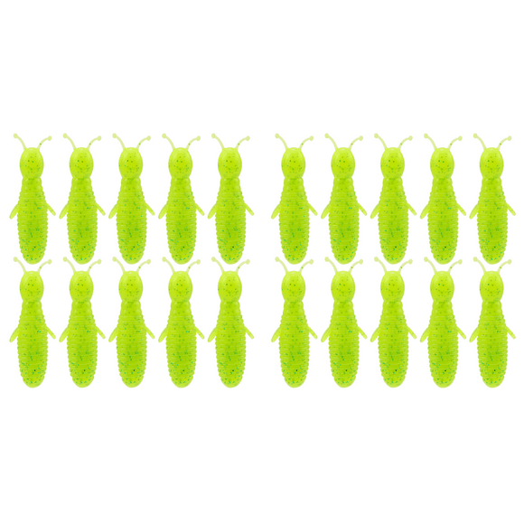 Peggybuy 10Pcs Soft Fishing Lures 60mm 7g Artificial Bee Swimbaits for Bass (Yellow)