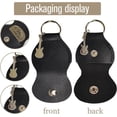 thumbnail image 3 of 1 Set 201 Stainless Steel Guitar Picks with Black PU Leather Guitar Picks Holder Plectrum Guitar Accessories Musical Note Picks: 35x28mm Holder: 110x52mm, 3 of 6