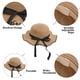 thumbnail image 3 of Sombrero de 56-58cm de circunferencia para mujer, protector solar de verano, sombrero de ala grande, sombrilla de viaje, sombrero de paja para playa, sombrero para el sol con lazo, 3 of 5