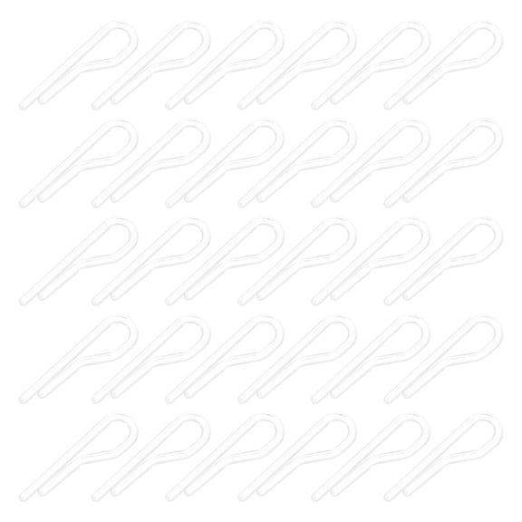 LEORX Clear Garment Clips Soft Plastic Clip Shirt Fixing 200Pcs
