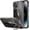 B-clear black, variant on Classic Transparent Gray Case, Military Grade, Scratch-Resistant Stand, for iPhone 15 Pro