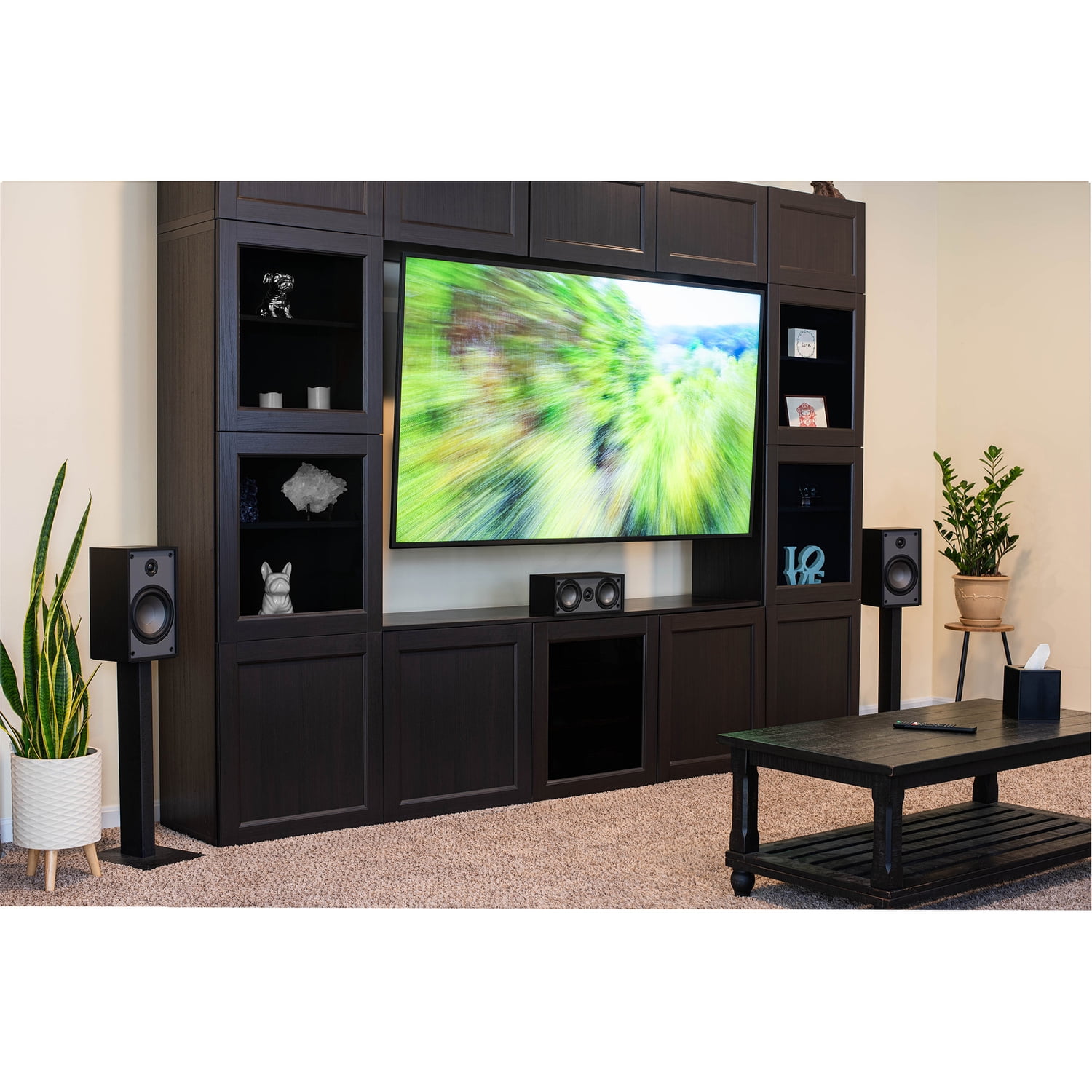 Dayton Audio Classic C40 Center Channel Speaker with Two 4-In. Woofers (Black)