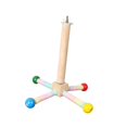 thumbnail image 4 of Percha para pájaros, juguete para loros, rotación de 360 degree, rueda de ejercicio de madera práctica y enriquecedora, juguete interactivo para loros., 4 of 9