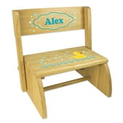 Personalized Rubber Ducky Natural Flip Stool