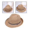 thumbnail image 1 of Sombrero de sol de á la moda Colcomx Sombrero de paja para el sol Playa para mujeres y niñas, 1 of 8