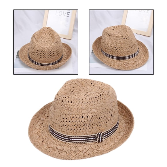 Sombrero de sol de á la moda Colcomx Sombrero de paja para el sol Playa para mujeres y niñas