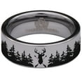 thumbnail image 2 of Antler Tungsten Carbide Ring, 2 of 6
