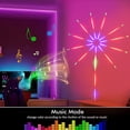 thumbnail image 2 of Luces Starburst con control remoto, cadena de luces LED navideñas con Bluetooth, fuegos artificiales LED para decoración de jardines interiores y exteriores, fiestas de bodas (A), 2 of 5