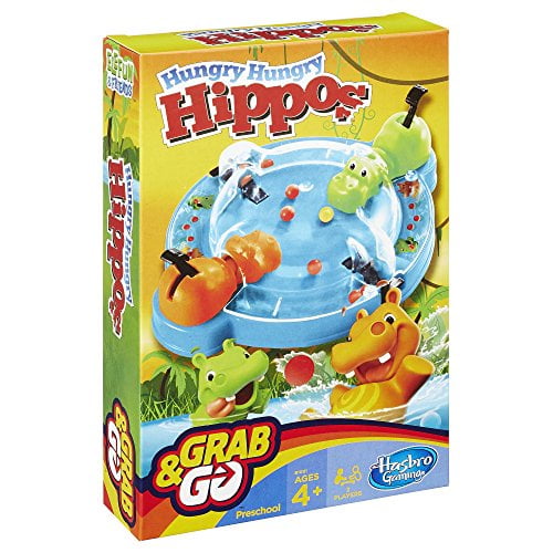Elefun Friends Hungry Hungry Hippos grab go game (Includes 2 chomping Hippos)
