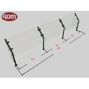 Sneeze Guard | ADM Sneezeguards | ES31-3BAY-A12-B12-C12-LP-RP-FLANGE-CB