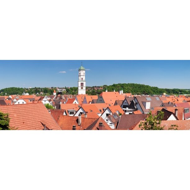 View Of The Old Town With St Martin S Church At Biberach An Der Riss Upper Swabia Baden Walmart Com Walmart Com